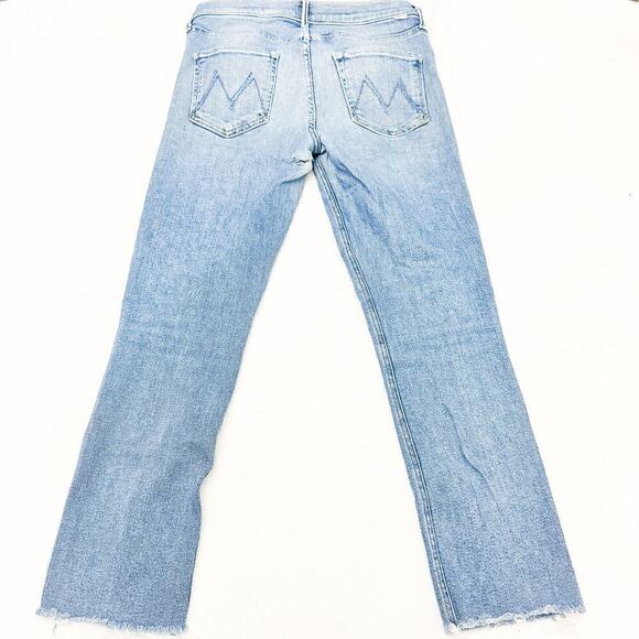 Mother The Mid Rise Dazzler Ankle Fray Rididng The Cliffside Size 31 - Picture 3 of 8